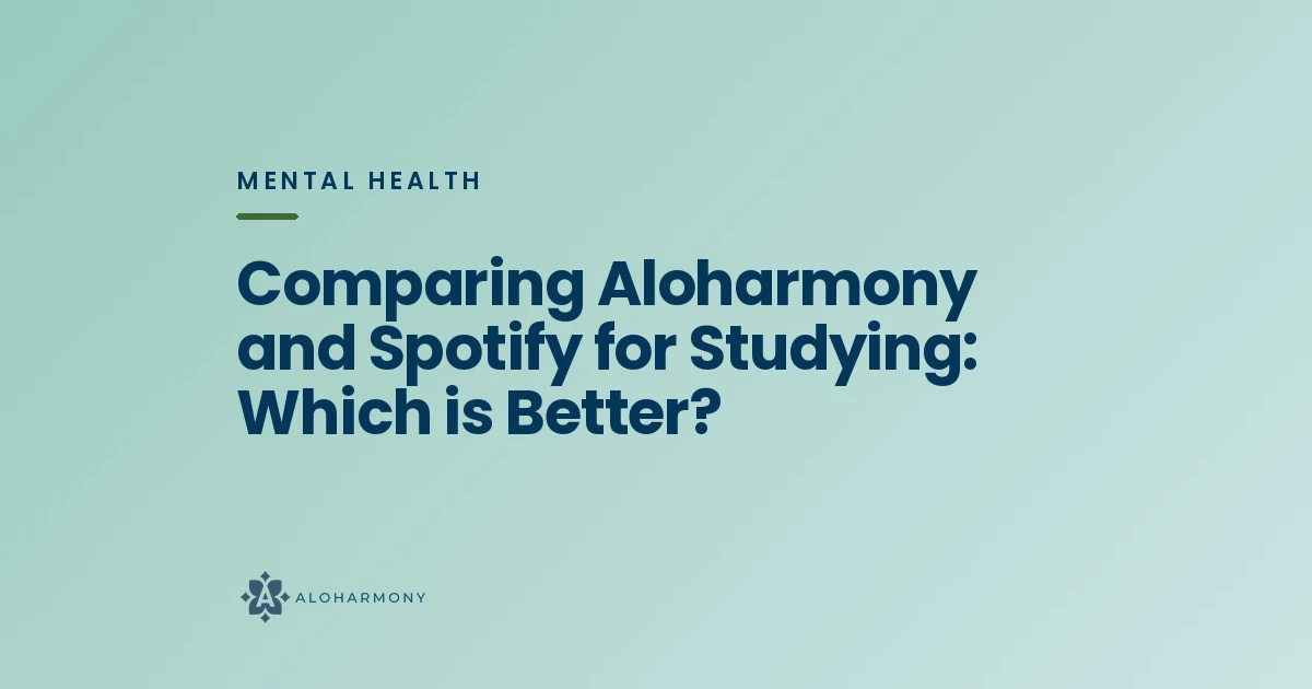 Comparing Aloharmony and Spotify for Studying: Which is Better?