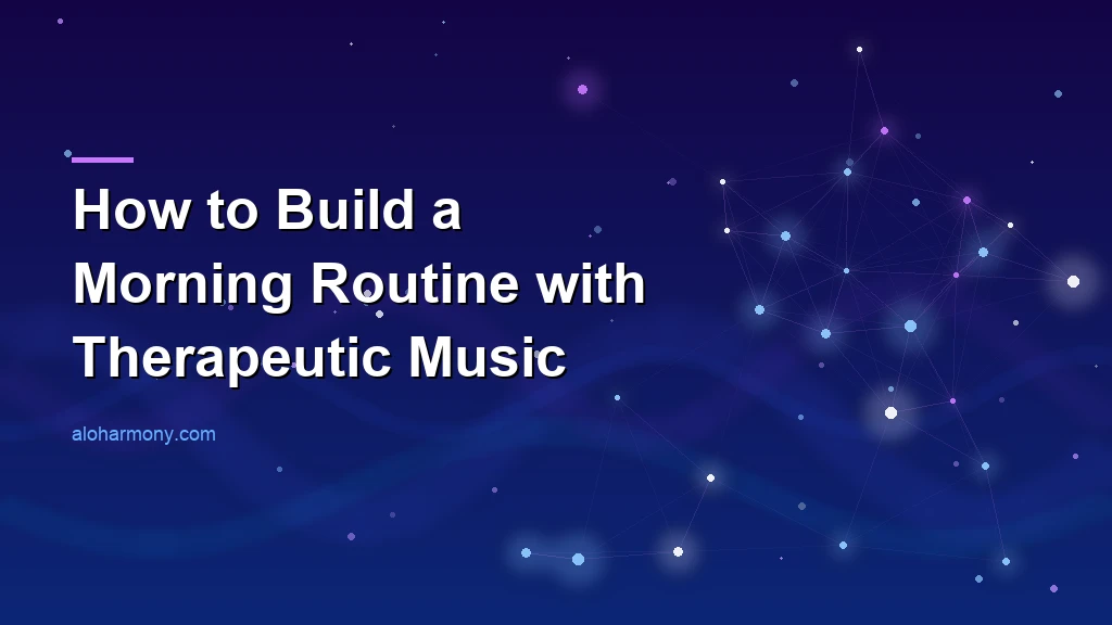 How to Build a Morning Routine with Therapeutic Music