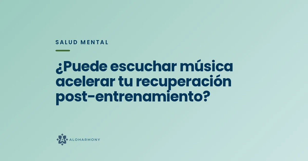 ¿Puede escuchar música acelerar tu recuperación post-entrenamiento?
