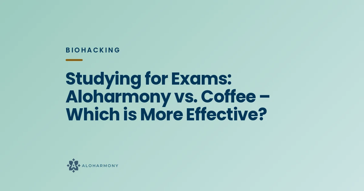 Studying for Exams: Aloharmony vs. Coffee – Which is More Effective?