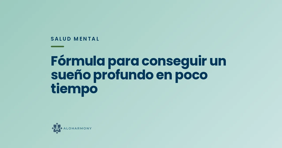 Fórmula para conseguir sueño profundo y descanso imagen