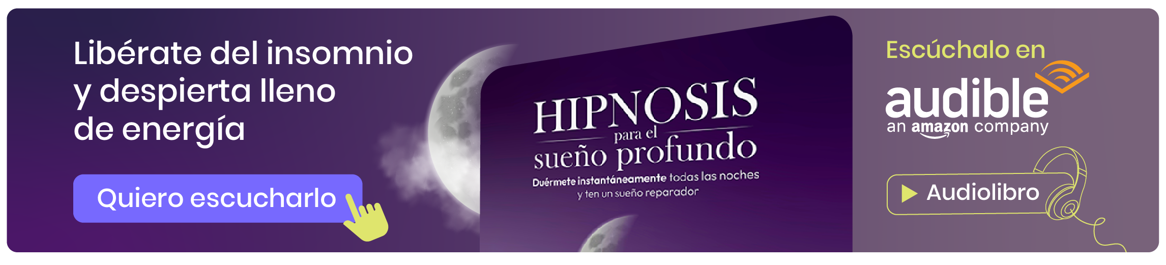 Banner horizontal sueño profundo